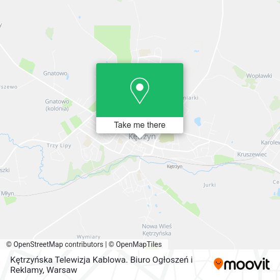 Kętrzyńska Telewizja Kablowa. Biuro Ogłoszeń i Reklamy map