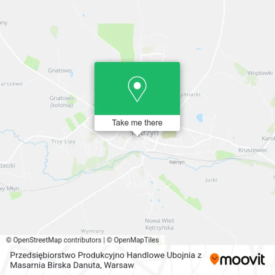 Przedsiębiorstwo Produkcyjno Handlowe Ubojnia z Masarnia Birska Danuta map