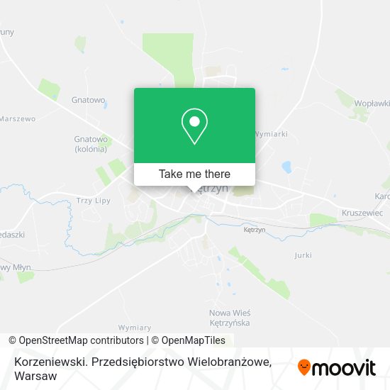 Korzeniewski. Przedsiębiorstwo Wielobranżowe map