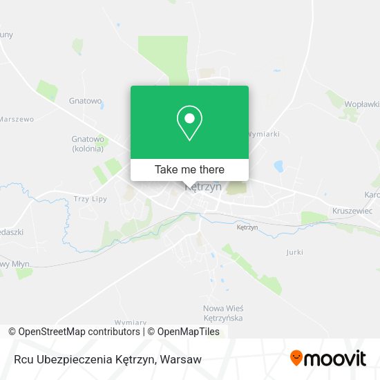 Rcu Ubezpieczenia Kętrzyn map