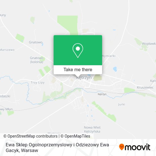 Ewa Sklep Ogolnoprzemyslowy i Odziezowy Ewa Gacyk map