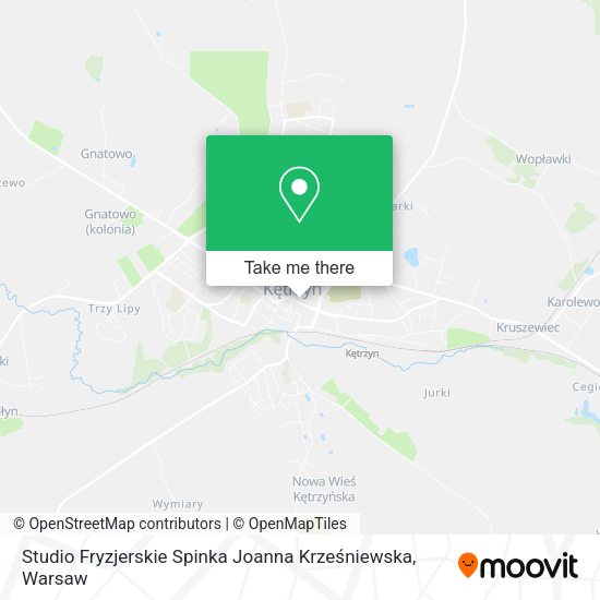 Studio Fryzjerskie Spinka Joanna Krześniewska map