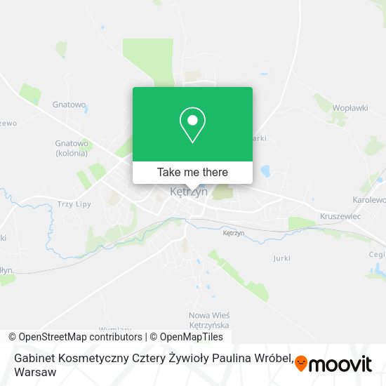 Gabinet Kosmetyczny Cztery Żywioły Paulina Wróbel map