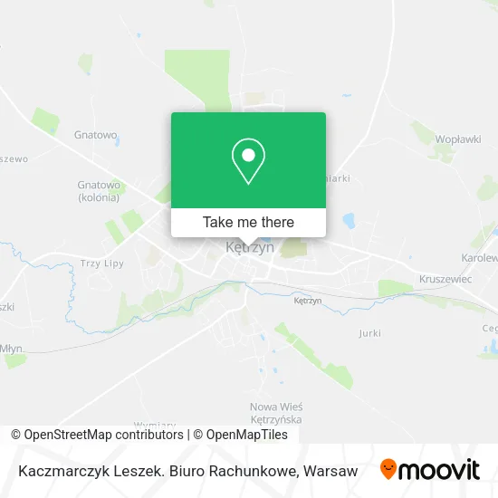 Карта Kaczmarczyk Leszek. Biuro Rachunkowe