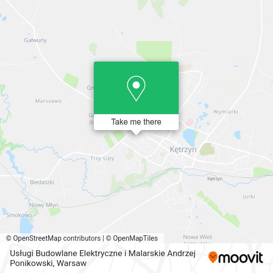 Usługi Budowlane Elektryczne i Malarskie Andrzej Ponikowski map