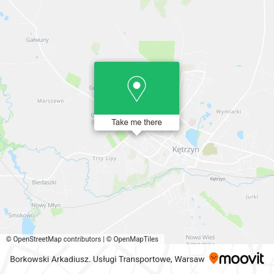Карта Borkowski Arkadiusz. Usługi Transportowe