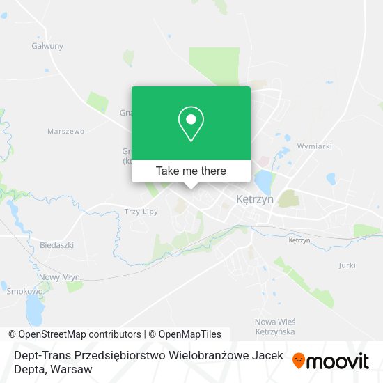 Dept-Trans Przedsiębiorstwo Wielobranżowe Jacek Depta map