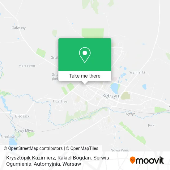 Карта Krysztopik Kazimierz, Rakiel Bogdan. Serwis Ogumienia, Automyjnia