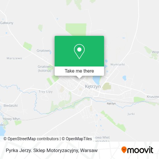 Pyrka Jerzy. Sklep Motoryzacyjny map