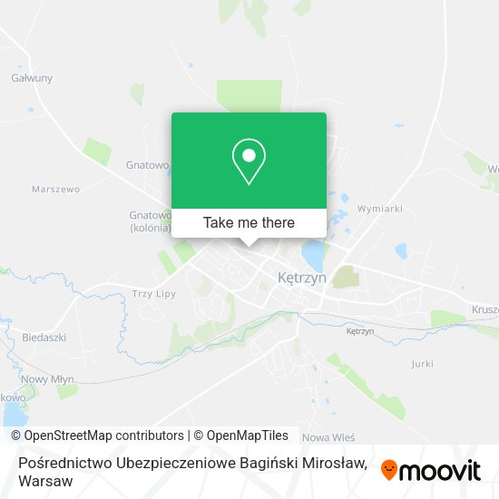 Pośrednictwo Ubezpieczeniowe Bagiński Mirosław map