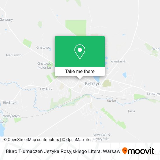 Biuro Tłumaczeń Języka Rosyjskiego Litera map