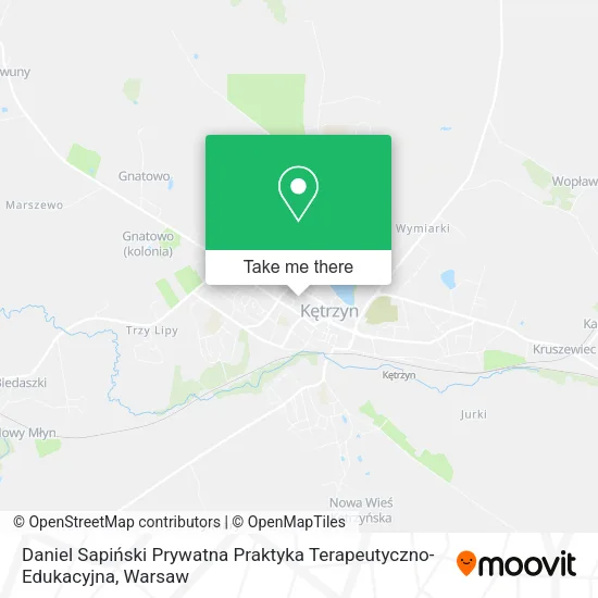 Карта Daniel Sapiński Prywatna Praktyka Terapeutyczno-Edukacyjna