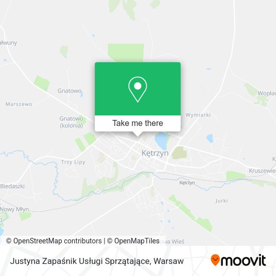 Justyna Zapaśnik Usługi Sprzątające map