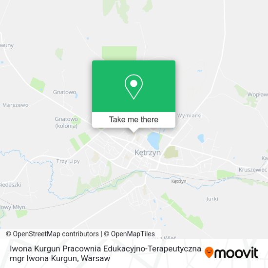 Iwona Kurgun Pracownia Edukacyjno-Terapeutyczna mgr Iwona Kurgun map