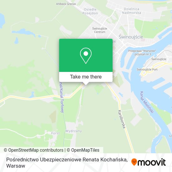 Pośrednictwo Ubezpieczeniowe Renata Kochańska map