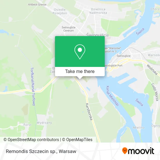 Remondis Szczecin sp. map