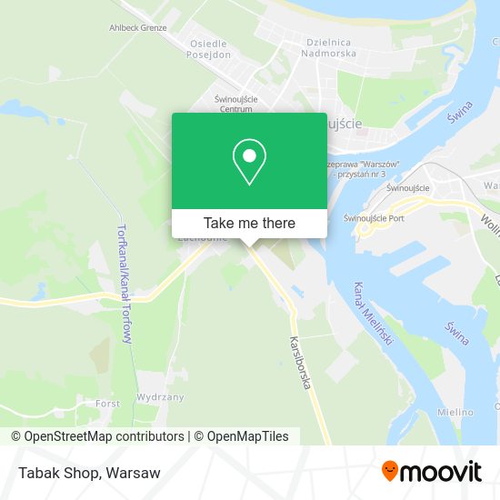 Tabak Shop map