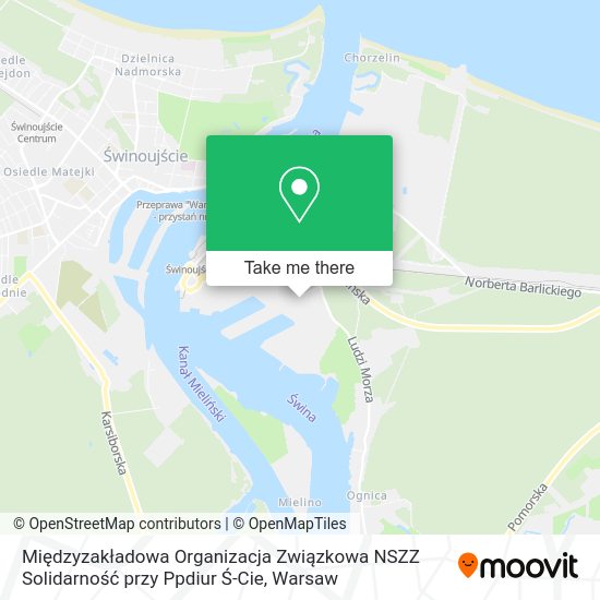 Międzyzakładowa Organizacja Związkowa NSZZ Solidarność przy Ppdiur Ś-Cie map