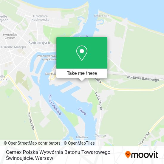 Cemex Polska Wytwórnia Betonu Towarowego Świnoujście map