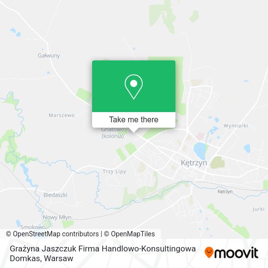 Grażyna Jaszczuk Firma Handlowo-Konsultingowa Domkas map