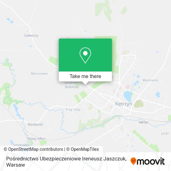 Pośrednictwo Ubezpieczeniowe Ireneusz Jaszczuk map