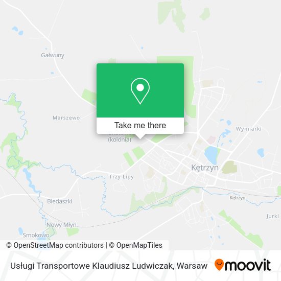 Usługi Transportowe Klaudiusz Ludwiczak map