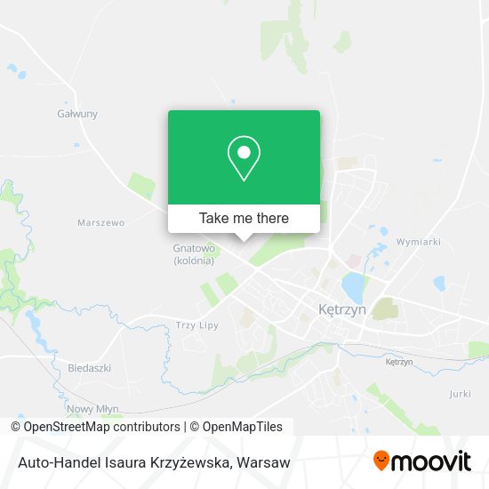 Auto-Handel Isaura Krzyżewska map