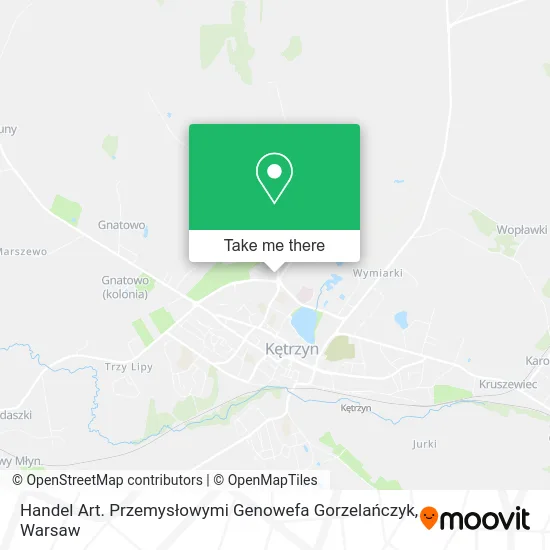 Карта Handel Art. Przemysłowymi Genowefa Gorzelańczyk