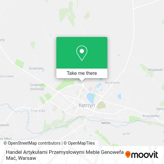 Handel Artykułami Przemysłowymi Meble Genowefa Mać map