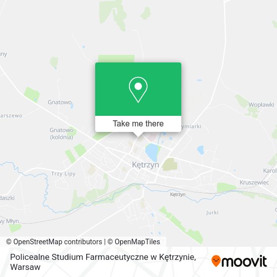 Policealne Studium Farmaceutyczne w Kętrzynie map