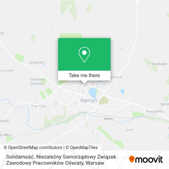 Solidarność. Niezależny Samorządowy Związek Zawodowy Pracowników Oświaty map