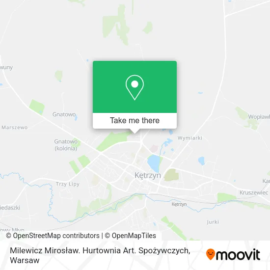 Карта Milewicz Mirosław. Hurtownia Art. Spożywczych