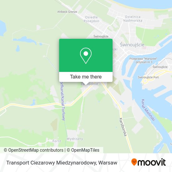 Transport Ciezarowy Miedzynarodowy map