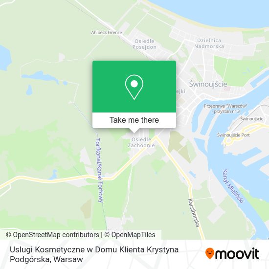 Uslugi Kosmetyczne w Domu Klienta Krystyna Podgórska map