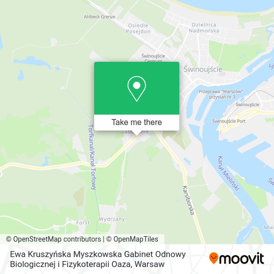 Ewa Kruszyńska Myszkowska Gabinet Odnowy Biologicznej i Fizykoterapii Oaza map