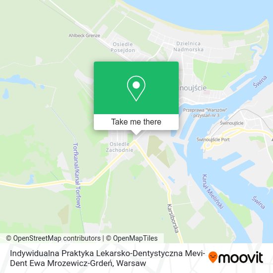 Indywidualna Praktyka Lekarsko-Dentystyczna Mevi-Dent Ewa Mrozewicz-Grdeń map