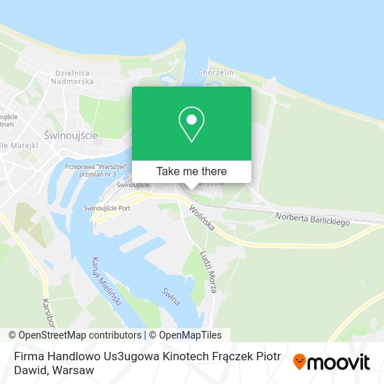 Firma Handlowo Us3ugowa Kinotech Frączek Piotr Dawid map