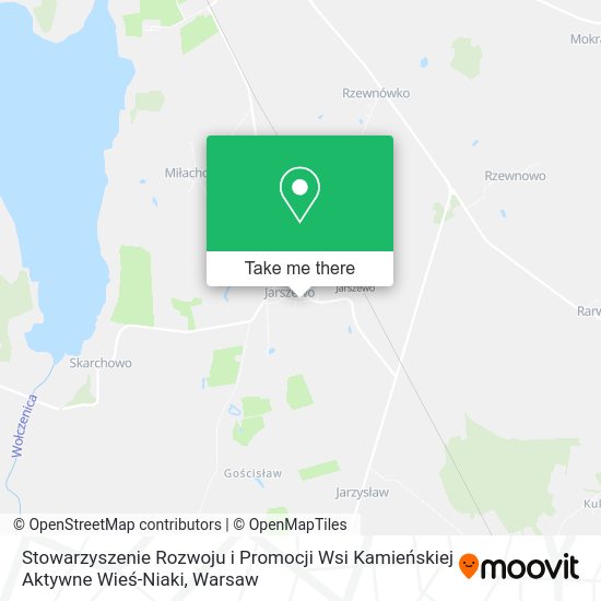 Stowarzyszenie Rozwoju i Promocji Wsi Kamieńskiej Aktywne Wieś-Niaki map