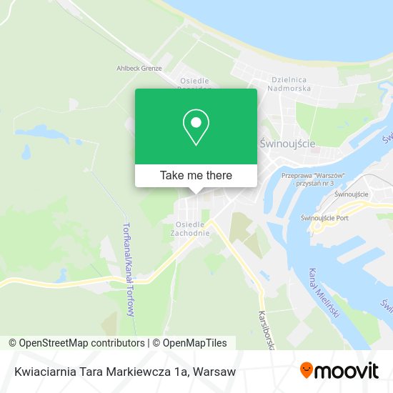 Kwiaciarnia Tara Markiewcza 1a map