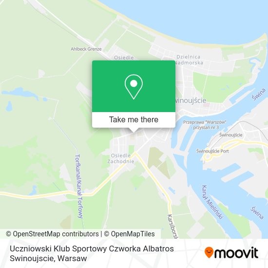 Uczniowski Klub Sportowy Czworka Albatros Swinoujscie map