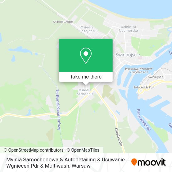 Myjnia Samochodowa & Autodetailing & Usuwanie Wgnieceń Pdr & Multiwash map