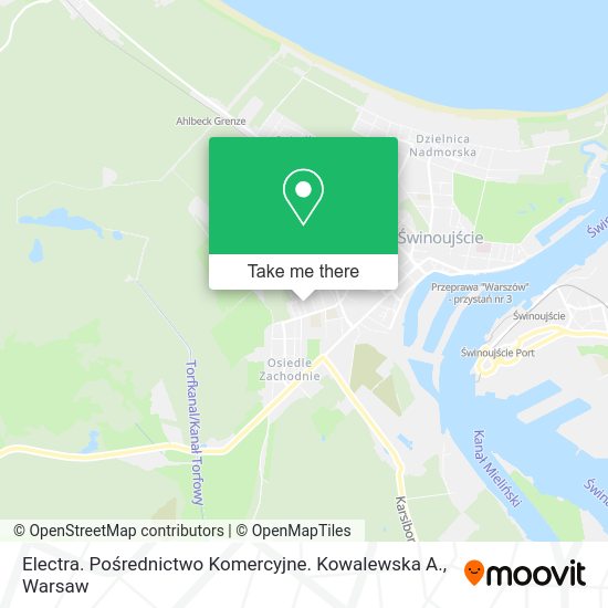 Electra. Pośrednictwo Komercyjne. Kowalewska A. map