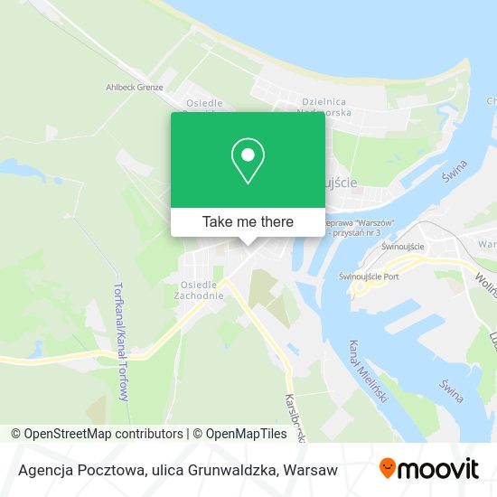 Agencja Pocztowa, ulica Grunwaldzka map