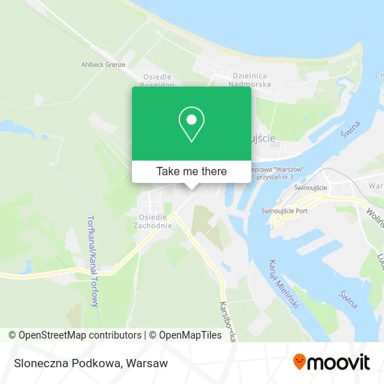 Sloneczna Podkowa map