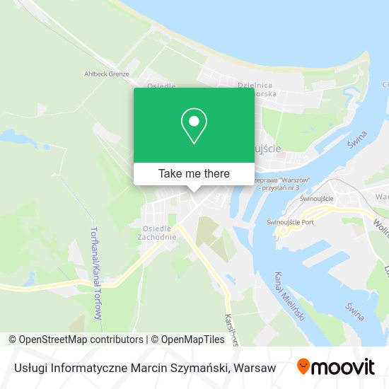 Usługi Informatyczne Marcin Szymański map