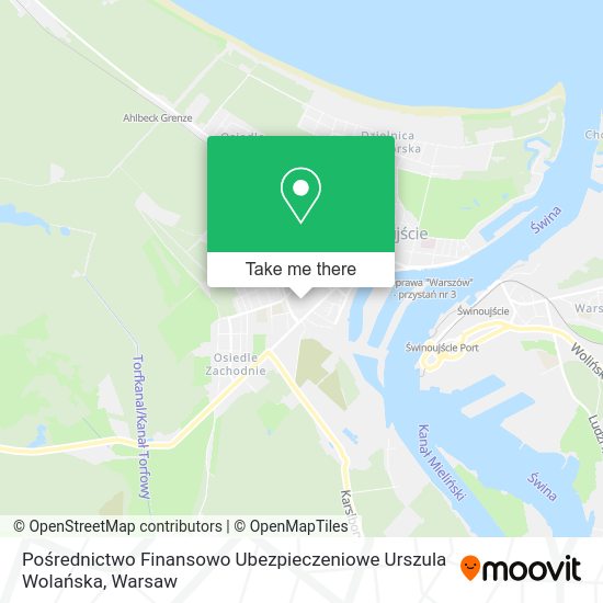 Pośrednictwo Finansowo Ubezpieczeniowe Urszula Wolańska map