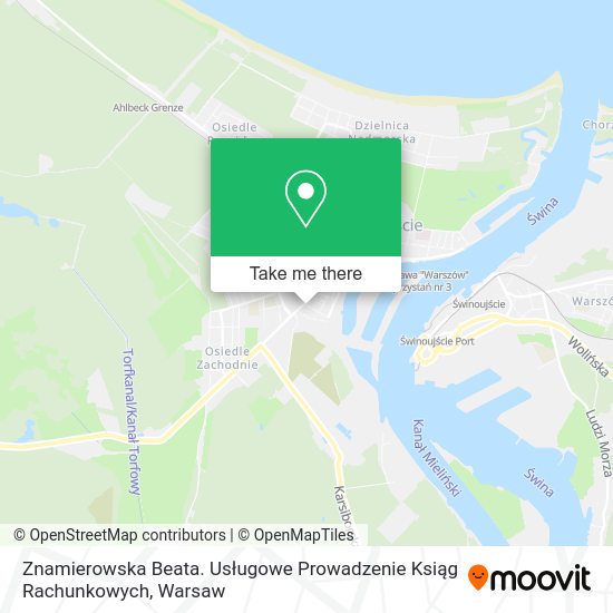 Znamierowska Beata. Usługowe Prowadzenie Ksiąg Rachunkowych map