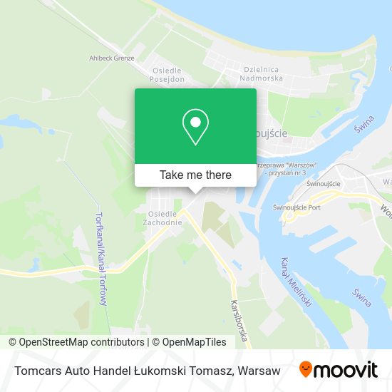 Tomcars Auto Handel Łukomski Tomasz map