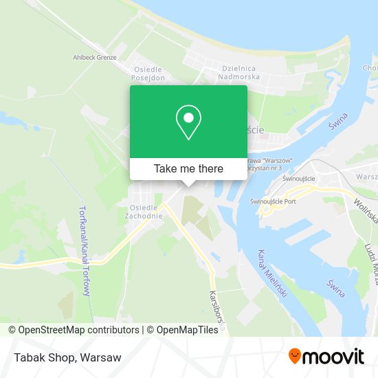 Tabak Shop map