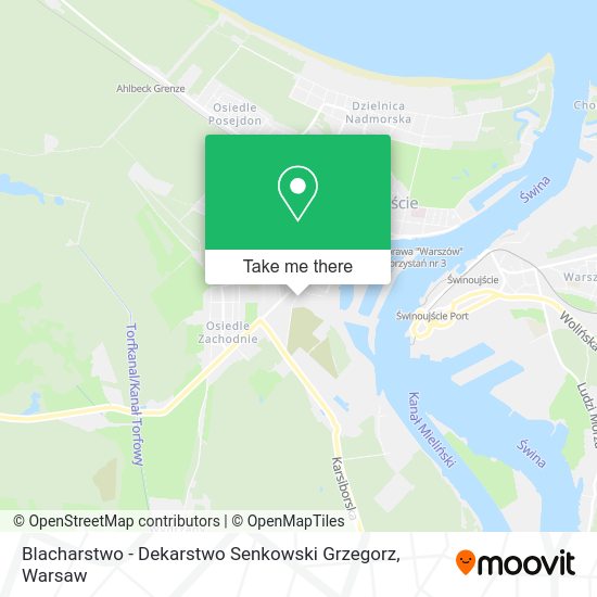 Blacharstwo - Dekarstwo Senkowski Grzegorz map